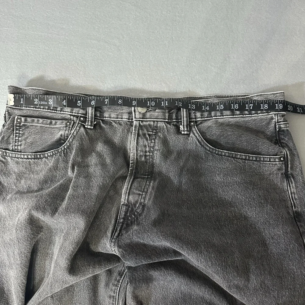 Gap 90s Loose Denim Jeans Faded Black Button Fly Grunge Skater Men's 38x32